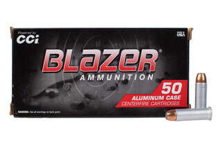 cci blazer 38 special p ammunition features aluminum case jacketed hollow point cartridges
